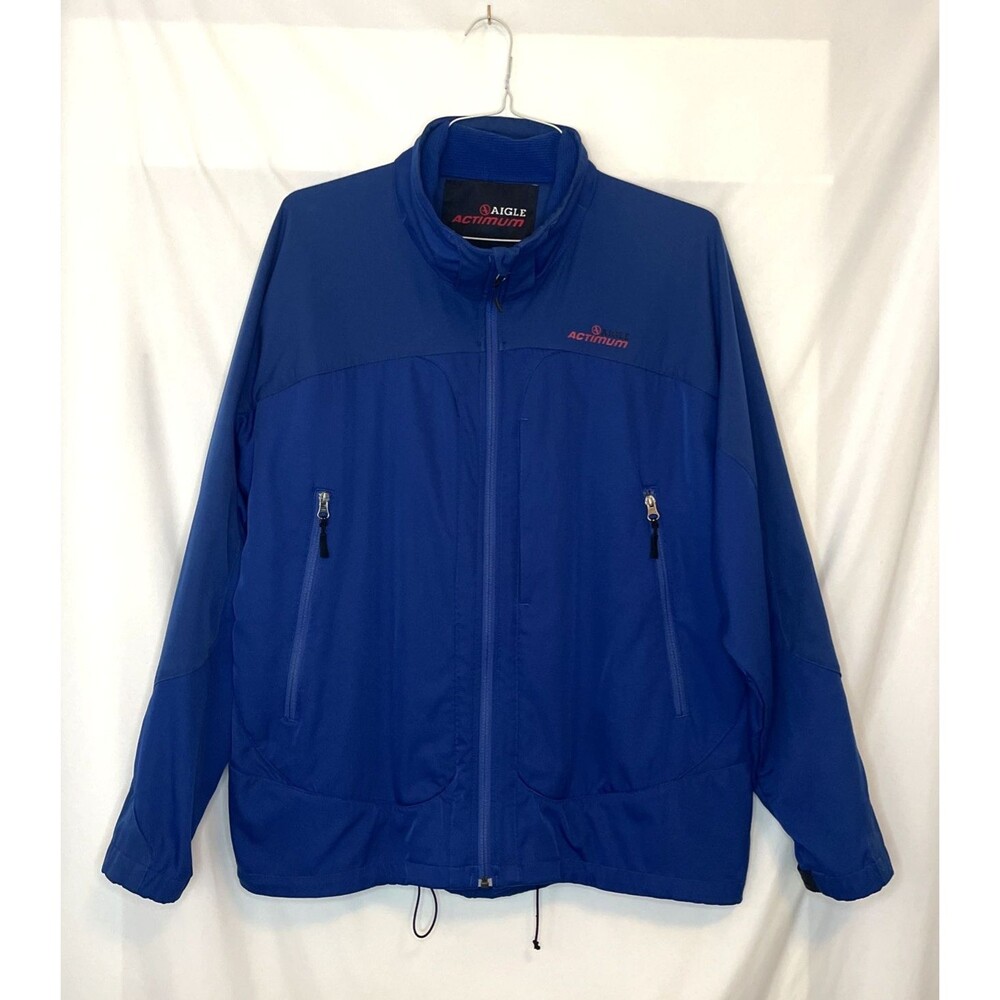 Aigle Actimum Jacket Blue Winter Warm Men’s Size Large Full Zip